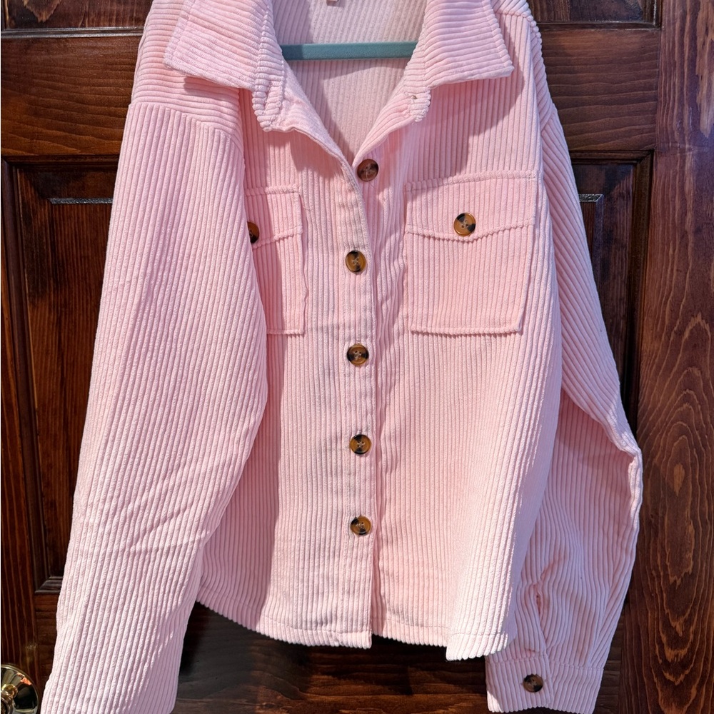 Sincerely Jules Light Pink Corduroy Jacket